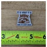 Raccoon Enamel Pin It Is What It Is And It Is Not Great - Brand New