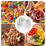 20-Pack Snack Containers with Lid - 2-Compartment, Leakproof, Portion Control - Brand New