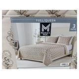 Members Mark Velvet 3 Piece Quilt Set Full/Queen - Brand New