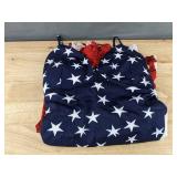 Dress - Patriotic Flag Pattern with Musical Notes - V-Neck - Navy/Red/White - Large - New