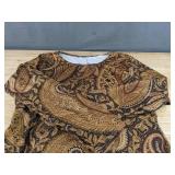 Paisley Pattern Long Dress - 2XL - New