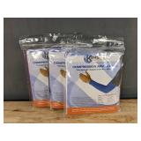 3 Pairs Kinship Compression Arm Sleeves - White, Black & Pink - Size XL Retail $40 - Brand New