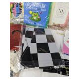 Hallmark & Nicrolandee Party Supplies - Balloons, Backdrop, Cake Topper, Table Covers - Brand New