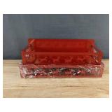 2 Beaver Magnetic Back Shelves - Red Reindeer Cutouts - Brand New