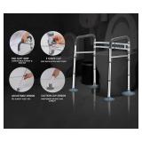 LIANJINDUN Toilet Safety Rails - Adjustable Width/Height, 350 lb Cap - 26x19.6x30.7 in - Brand New