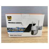 4MP Full HD Wire-Free PTZ Security Camera with Solar Power - Brand New