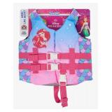 SwimWays Ariel Disney Princess Kids Life Jacket 33-55 lbs - Brand New
