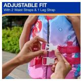 SwimWays Ariel Disney Princess Kids Life Jacket 33-55 lbs - Brand New