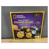 National Geographic Glow-In-The-Dark Stained Glass Craft Kit - Brand New