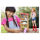 Barbie Live Love Farm Doll & Chicken Coop Playset - Brand New