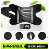 SoloEver Knee Brace with Side Stabilizers - Breathable Anti-Slip Support (Black, M) - Brand New