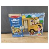 Melissa & Doug 2 Water WOW! and Song Puzzle Wheels on the Bus - Brand New