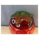 Strawberry Drink Dispenser with 4 Cups & Straws - $80 Retail - Brand New