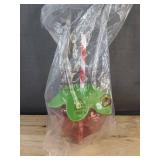 Strawberry Drink Dispenser with 4 Cups & Straws - $80 Retail - Brand New