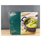 Mingle & Co. Enamelled Cast Iron Dutch Oven 5 Qt Blue - Brand New