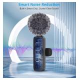 Set of 2 Wireless Lapel Android Microphones, Plug and Play with Noise Reduction - Brand New