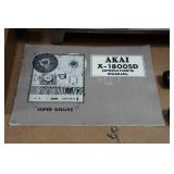 Akai X-1800SD Cross Field Super Deluxe Reel to Reel and 8 Track Tape Recorder