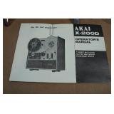 Akai X-200D Cross Field Solid State Reel to Reel Tape Recorder