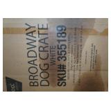 Frisco Broadway Dog Crate - White