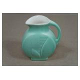 Antique Red Wing Pottery Fondoso Art Deco Mint Green Creamer and Sugar Set