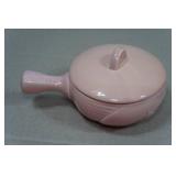 Antique Red Wing Pottery Fondoso Art Deco 4" Covered Dishes and Custard Cup