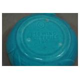 Antique Red Wing Pottery Fondoso Art Deco 4" Covered Dishes and Custard Cup