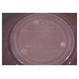 Antique Red Wing Pottery Fondoso Art Deco 9" Covered Dish and 10.5" Bowl