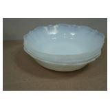 Antique American Sweetheart White Depression Glass Set