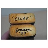 Vintage Hand Carved Wooden Folk Art Figurine