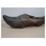 Antique Hand Carved Wooden Clogs