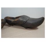 Antique Hand Carved Wooden Clogs