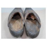 Antique Hand Carved Wooden Clogs