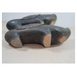 Antique Hand Carved Wooden Clogs