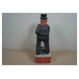 Vintage Hand Carved Wooden Folk Art Figurine