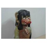 Vintage Hand Carved Wooden Folk Art Figurine