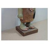 Vintage Hand Carved Wooden Folk Art Figurine