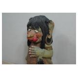 Vintage Hand Carved Wooden Folk Art Figurine