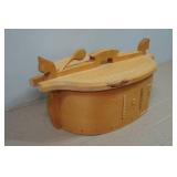 Vintage Scandinavian Bentwood Tine Box