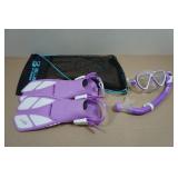 Cressi Blulove Snorkel Set - Fin Size L/XL