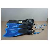 Cressi Adult Rondine Palau Fin Snorkel Set - Fin Size L/XL