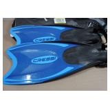 Cressi Adult Rondine Palau Fin Snorkel Set - Fin Size L/XL