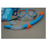 Cressi Blulove Kids Snorkel Set - Fin Size L/XL