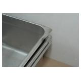 *4*  Deep Stainless Steel Pans - 12.75"x5.75"x10.5"
