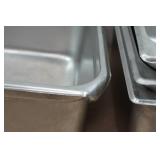 *4*  Deep Stainless Steel Pans - 12.75"x5.75"x10.5"