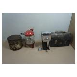 Vintage Coffee Grinder, Ice Shaver, Lunch Box and Canister