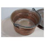 Vintage Copper Pot and Tray