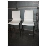 Set of Two Contemporary Bar Height Chairs