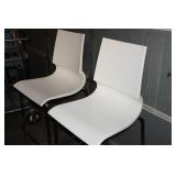 Set of Two Contemporary Bar Height Chairs