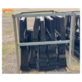 Mower King Skid Steer Forks (SA-100) - quantity of 5 sets per rack