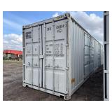 ZNCU4008843 // 40 Ft Shipping Container with 2 Side Doors, 40HC, Single Trip
